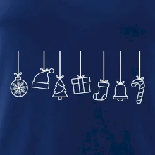 Rodinná vánoční trička  - Vánoční ozdoby na provázku