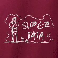 Kreslený nápis super táta