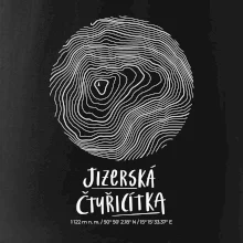Jizerská čtyřicítka - vrstevnice v kruhu