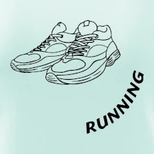 Running nápis šikmo