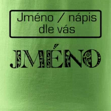Folklor - jméno - nápis