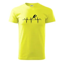 EKG stolní tenista stojící