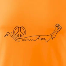 Pěst a symbol míru