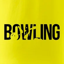 Bowling nápis kuželky
