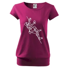 Lezecká stěna jedním tahem