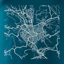 Mapy měst černobílé Jablonec nad Nisou