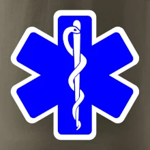 Rescue - Hvězda na prsu +  nápis na zádech