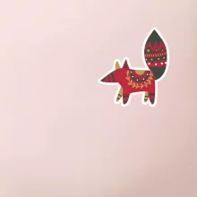 Folklor na prsu liška