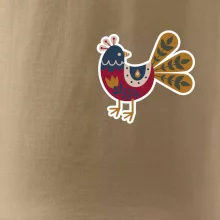 Folklor na prsu slepice