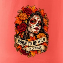 Born to be wild podzimní květinová lebka