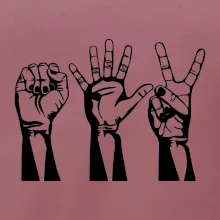 Kámen nůžky papír černé