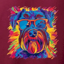 Knírač barevný styl 70s