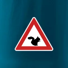 Dopravní značka - Pozor veverka