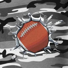 Americký fotbal míč v triku