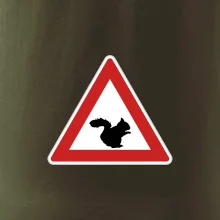 Dopravní značka - Pozor veverka