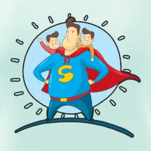 Táta superman - kluk a kluk