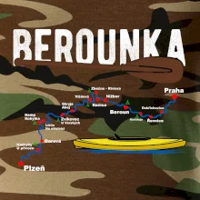 Mapa řeky Berounky