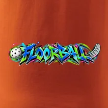 Florbalové graffiti v neonových barvách
