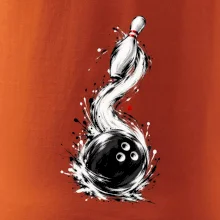 Bowling japonská štětcová malba