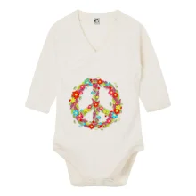 Peace symbol červené květiny