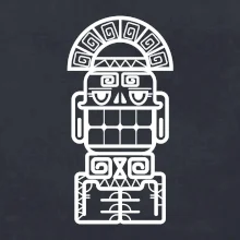 Mayové - socha se zuby