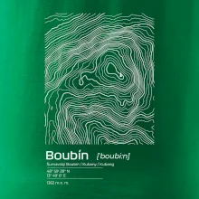 Boubín - vrstevnice v obdélníku