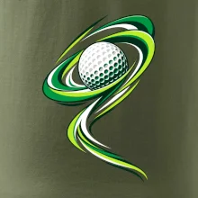 Golfový míček zelená dynamika