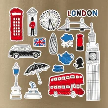 Velká Británie - kreslené ikonky