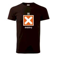 Xi Dráždivý - Výstražná tabulka na tričku