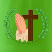 Věnec - kříž a modlení