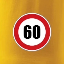 Dopravní značka - omezení rychlosti 60