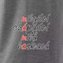 Milující chápající milá laskavá