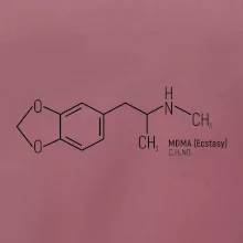 Molekulární struktura MDMA Extáze