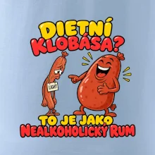 Dietní klobása jako nealkoholický rum