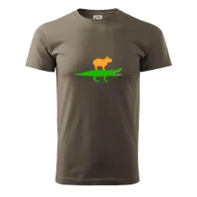 Kapybara na krokodýlovi (Moňas)