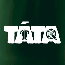 Táta nápis - cyklista