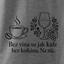 Bez vína su jak kafe bez kofeinu. Na nic