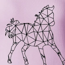 Geometrie - kůň jednobarevná