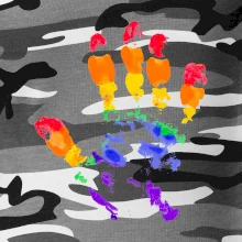 LGBT hand print