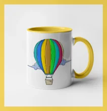 Horkovzdušný balon v oblacích