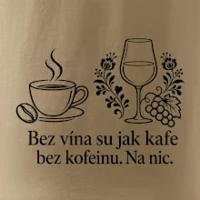 Bez vína su jak kafe bez kofeinu. Na nic