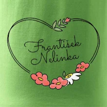 Srdce velké - Tričko se jmény dětí