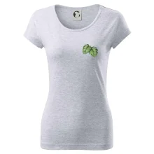 Monstera listy na prsu