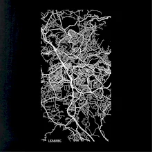 Mapy měst černobílé  Liberec