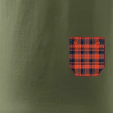 Flanelové triko červené