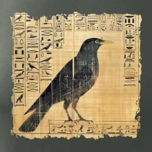 Egyptské hieroglyfy pták