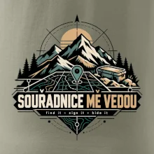 Souřadnice mě vedou horská mapa