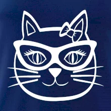 Kočičí holka s brýlemi