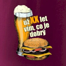 Pivo a burger vím co je dobrý
