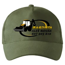 Bagrista v kruhu - vlastní nápis